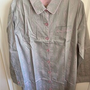 Noble Mount Pink and Gray Pajama Set